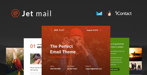 Jet mail - Responsive E-mail Template + Online Access icon