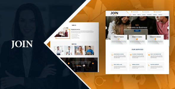 Join One Page Responsive HTML Template icon