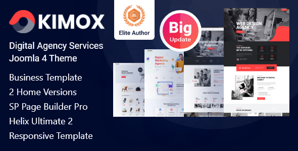 Kimox - Digital Agency Services Joomla 4 Template icon