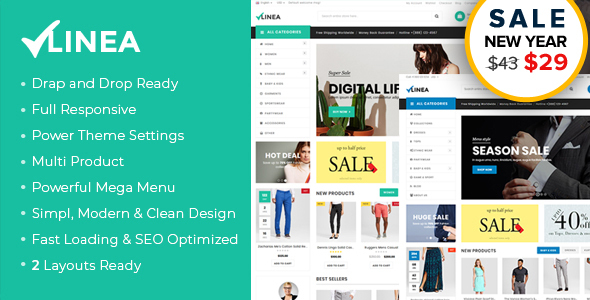 Linea - Clothing Store Shopify Theme (Sections Drag & Drop Ready) icon