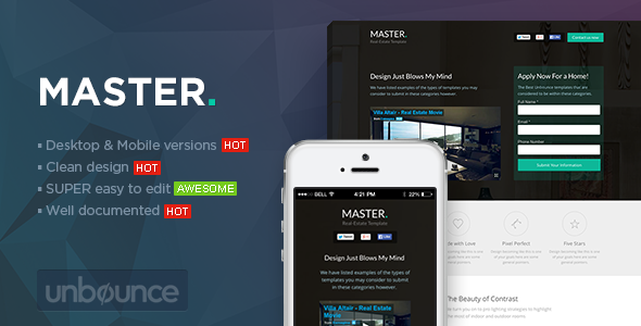MASTER - Real Estate Unbounce Template icon