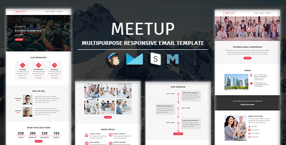 MEETUP - Events Responsive Email Template With Mailchimp Access icon