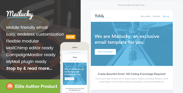 Mailucky, Modern Email Template + Builder Access icon
