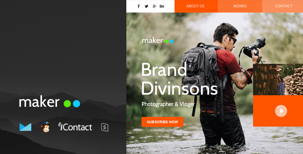 Maker Mail - Responsive E-mail Template + Online Access icon