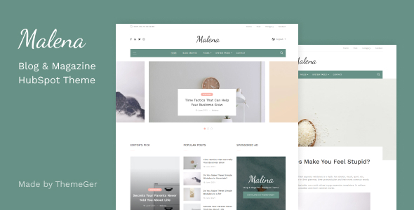 Malena - Blog & Magazine HubSpot Theme icon