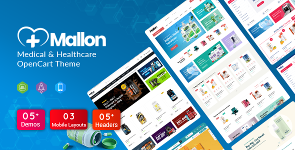 MallOn - Super Fast Medical & Healthcare Stores OpenCart Theme icon