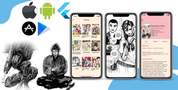 MangaHube: A cross-platform app built with Flutter utilizing web scraping. icon