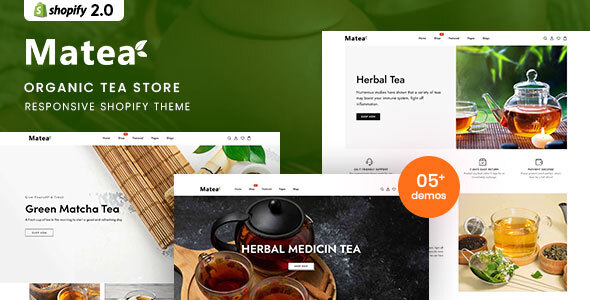 Matea - Organic Tea Store Responsive Shopify 2.0 Theme icon