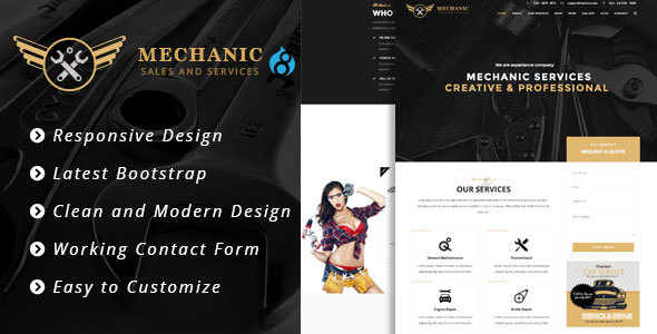 Mechanic - Car Service & Workshop Bootstrap Drupal 8 Theme icon