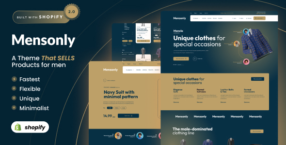 Mensonly - Shopify 2.0 Clothing Shop Theme icon