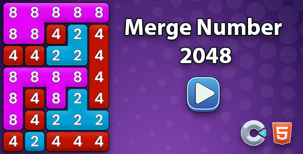 Merge Number 2048 - Html5 (Construct3) icon