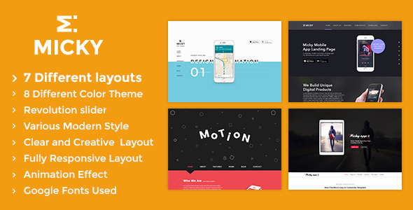 Micky - App showcase Template icon