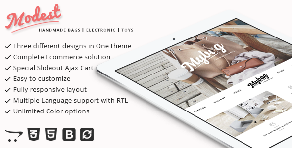 Modest - Multipurpose and Responsive Opencart Theme icon