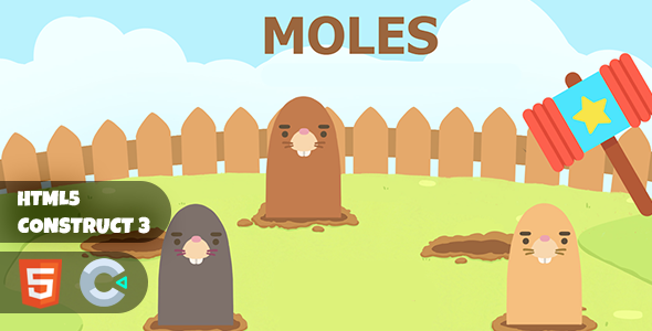 Moles Construct 3 HTML5 Game icon