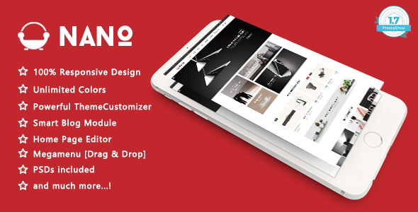 Nano - Minimalist Furniture PrestaShop Theme icon