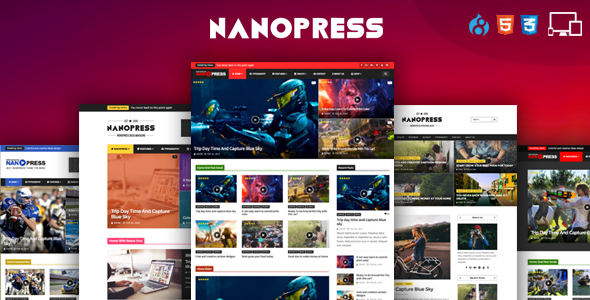 Nanopress - Responsive Blog & Magazine Drupal 8 Theme icon