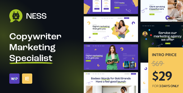 Ness - Marketing Agency & SMM WordPress Theme icon