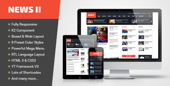 News II - Responsive News/Magazine Joomla Template icon