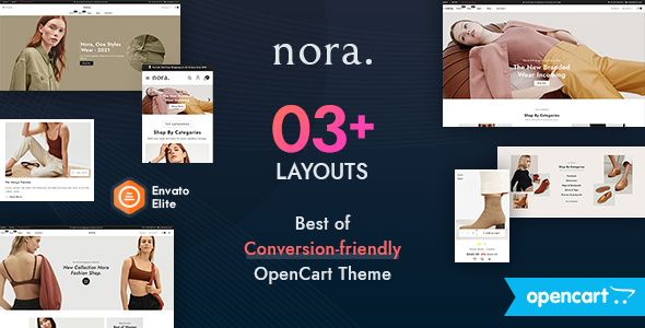 Nora - OpenCart Multipurpose Fashion Apparels Boutique Clothes Responsive Theme icon