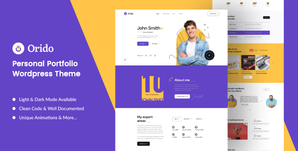 Orido - Personal Portfolio WordPress Theme icon