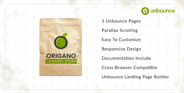 Origano - Organic Store Unbounce Template icon