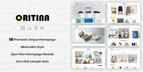 Oritina - Minimalist Responsive PrestaShop 1.7 Theme For Furniture, Decor, Interior icon