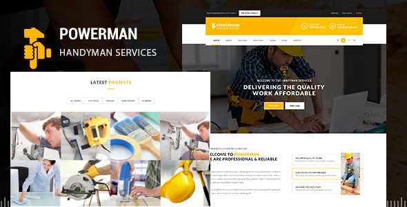 POWERMAN - Handyman Services Drupal 7 Theme icon