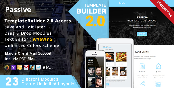 Passive - Responsive Email + MailBuild Online icon