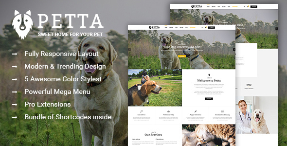 Petta - Responsive Joomla Template for Pet Care Service Shop icon