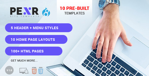 Pexr - Responsive MultiPurpose Drupal 8.9 Theme icon