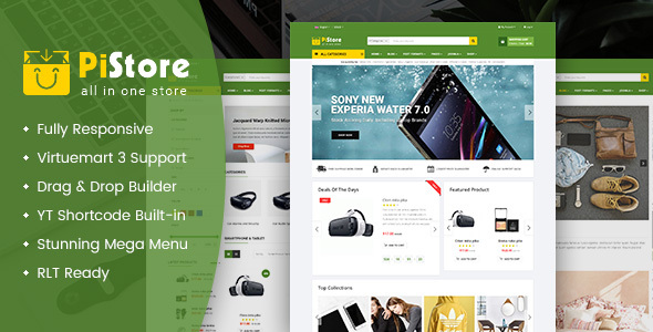 PiStore - Multipurpose eCommerce VirtueMart Template