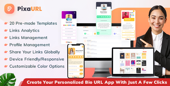 PixaURL - Run Your Own SaaS Platform for Building Bio URL , Mini Sites, Digital Cards icon