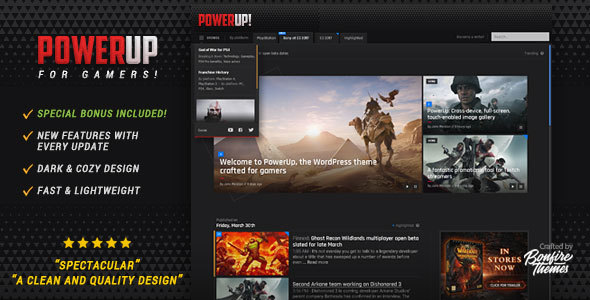 PowerUp - Video Game Theme for WordPress icon