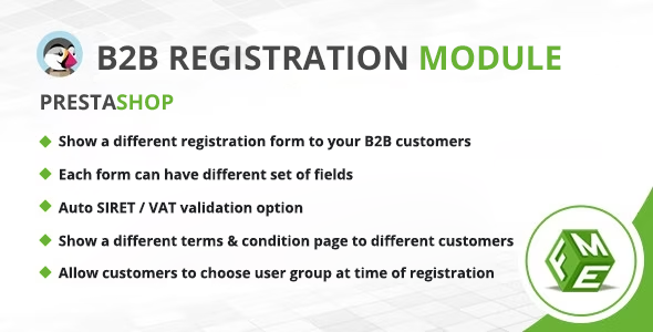 Prestashop B2b Registration Module icon