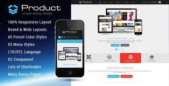 Product - Responsive Business Joomla Template icon