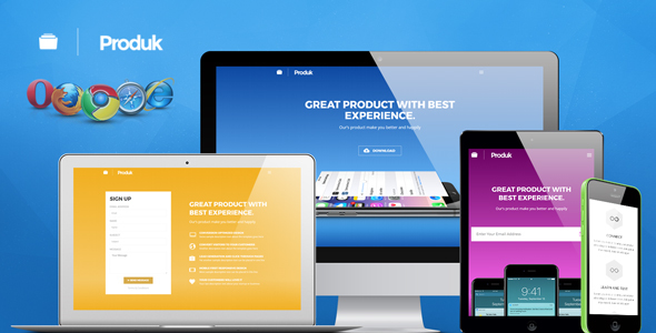 Produk Responsive Showcase Landing Page icon