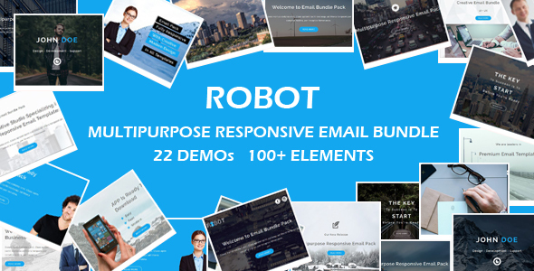 ROBOT - Multipurpose Responsive Email Bundle with Online Stamp Ready Builder Access icon