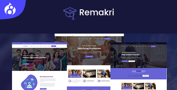Remakri - Education Course Drupal 8.9 Theme icon