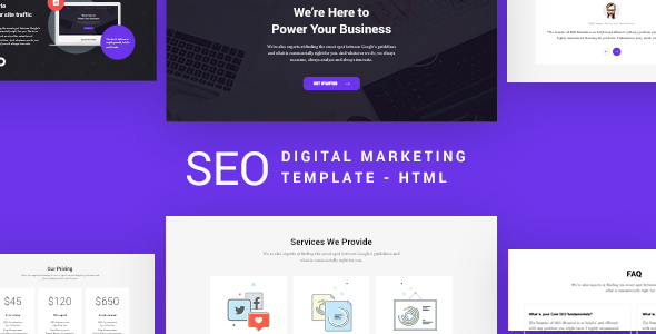 SEO - SEO & Digital Marketing Agency Template icon