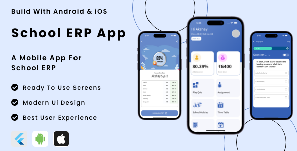 School ERP App - Flutter Mobile App Template icon