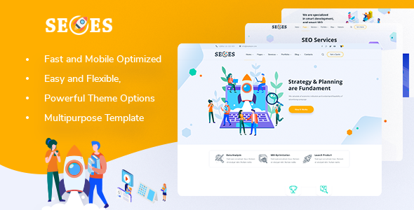 Seoes - Marketing Agency WordPress Theme icon