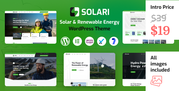 Solari - Solar Energy & Ecology WordPress Theme icon