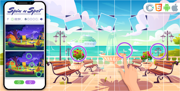 Spin & Spot - HTML5 Game, Construct 3 icon