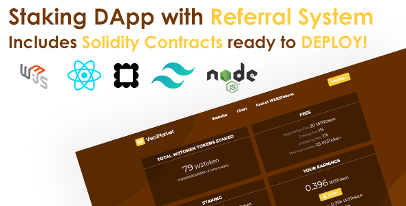 Staking Elixir Web3 with Referral System - ReactJS & Solidity icon