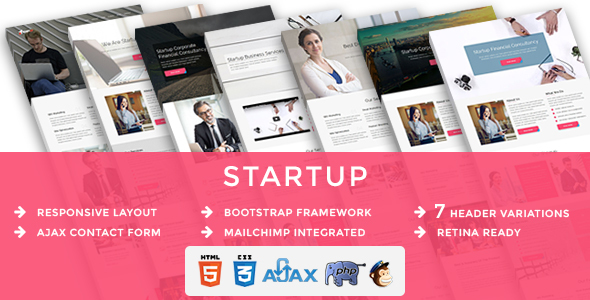 Startup - Multipurpose Responsive HTML Landing Pages icon