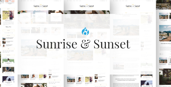 Sunrise & Sunset - Personal & Magazine Drupal 8 Theme icon