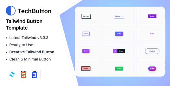 TechButton - Tailwind CSS 3 Button HTML Template icon