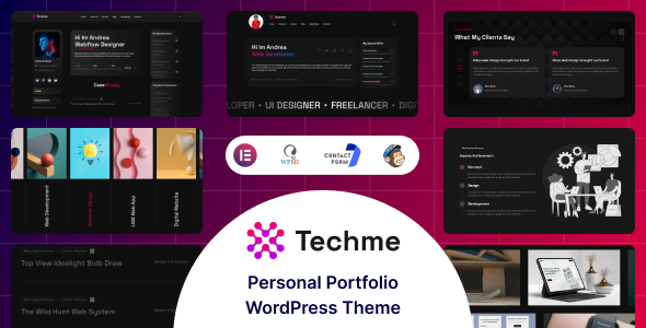 Techme - Multipurpose Personal Portfolio WordPress Theme icon