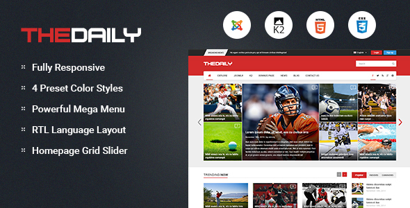TheDaily - Responsive News Portal Joomla Template icon