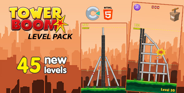 Tower Boom Level Pack - HTML5 Game (Construct 3) icon